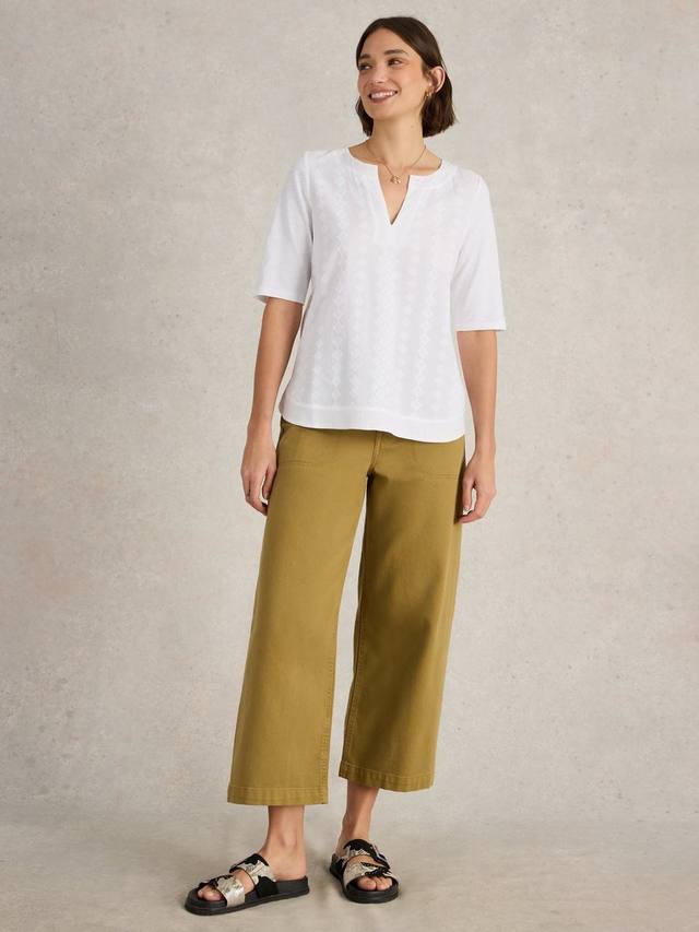 

Топ Weaver из органического хлопка White Stuff, White