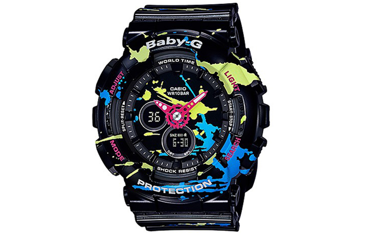 

CASIO Часы Women's BABY-G Black Watch BA-120SPL-1A, Black Dial