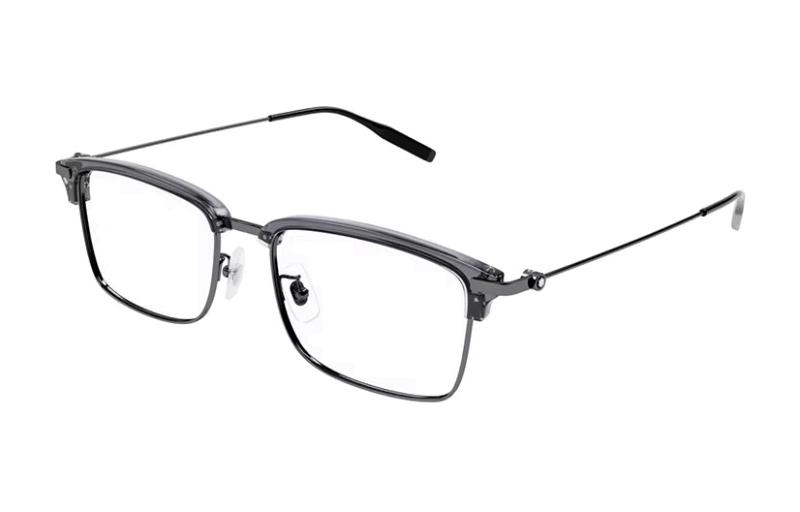 

Металлическая прямоугольная оправа для очков унисекс черная MONTBLANC