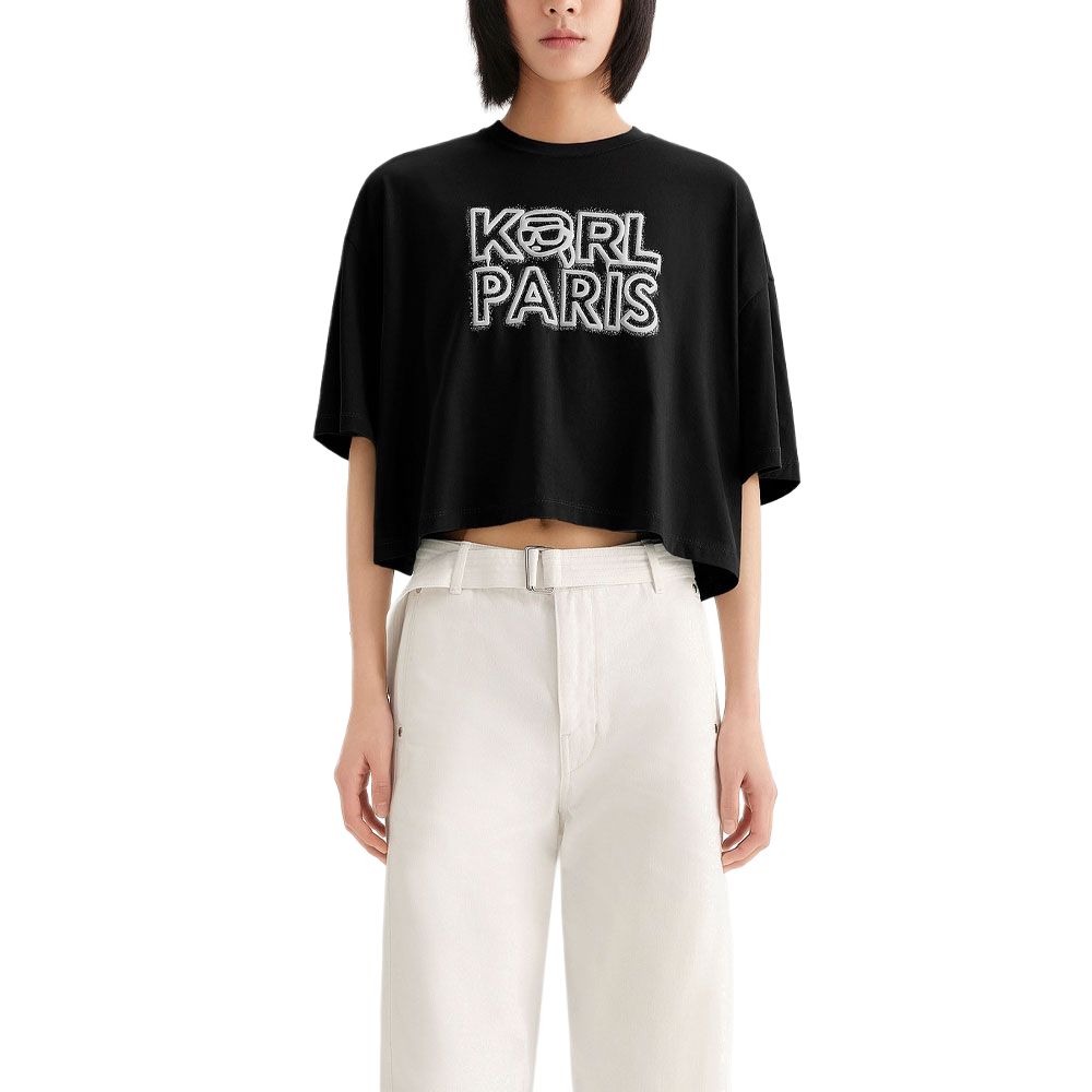 

Футболка KARL LAGERFELD Regular женская KARL LAGERFELD / Karl Lagerfeld Jeans, черный