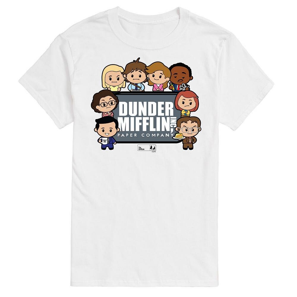 

Мужская футболка с рисунком The Office Dunder Mifflin Licensed Character, белый