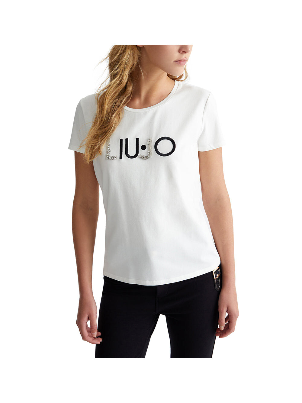 

Белая женская футболка Liu Jo