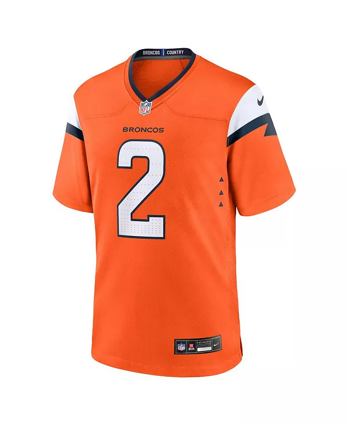 Мужская игровая футболка Patrick Surtain II Denver Broncos Nike, оранжевый — фото 2