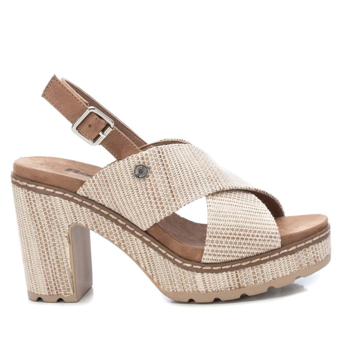 Женские босоножки на каблуке и платформе от XTI_, цвет medium beige