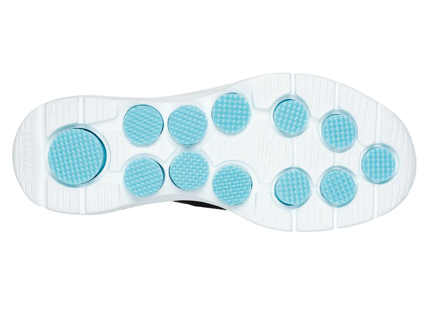 Кроссовки Hands Free Slip-ins Go Walk 7 Via Slip-On Sneaker Skechers, черный/зеленый — фото 4
