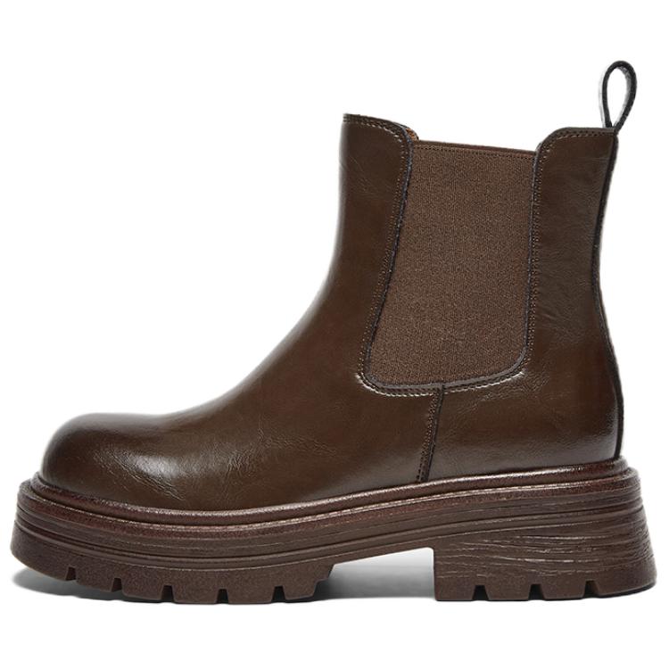 Короткие женские ботинки челси BASTO, Brown