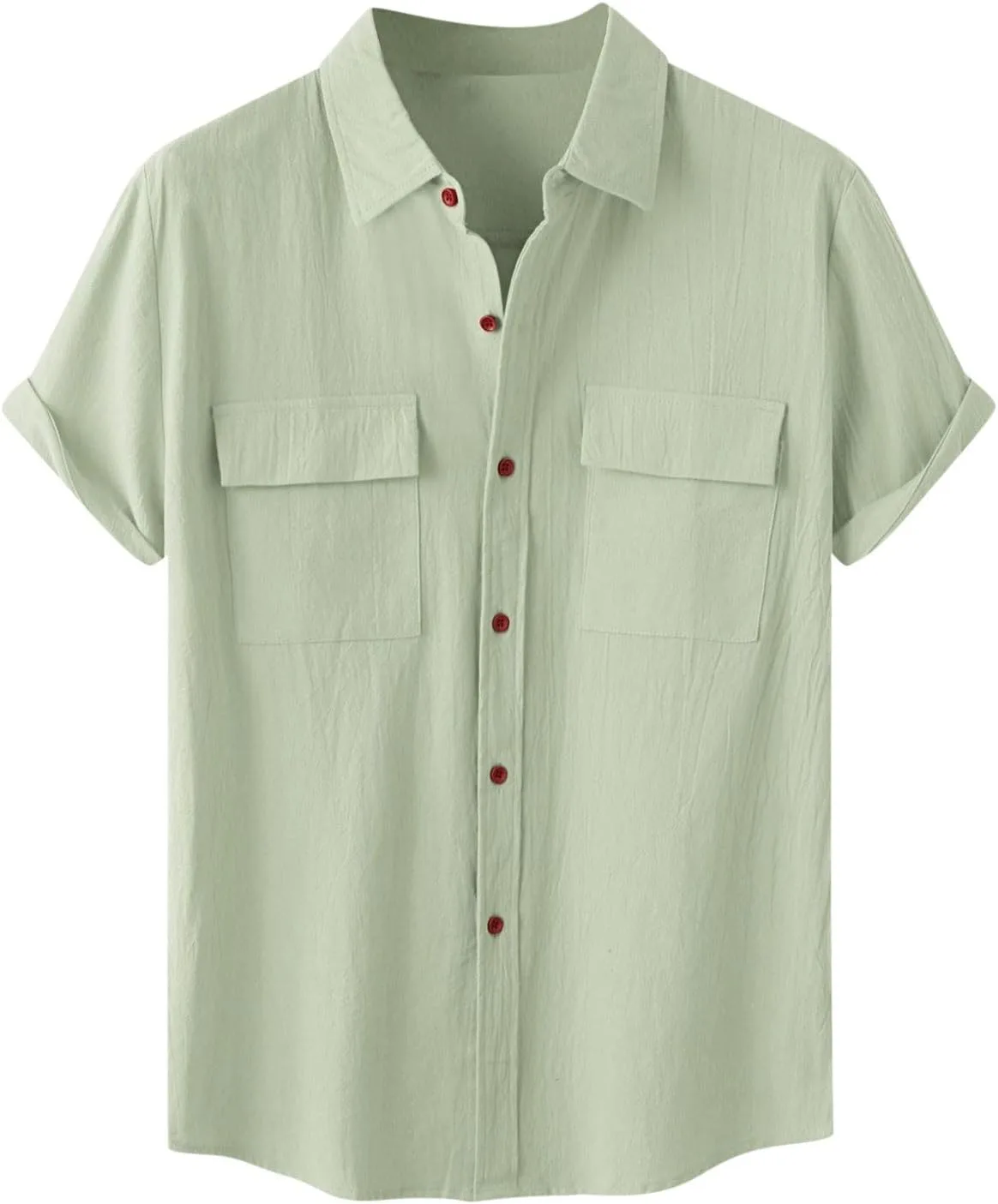 

Мужская рубашка с накладными карманами, Regular Fit, короткий рукав