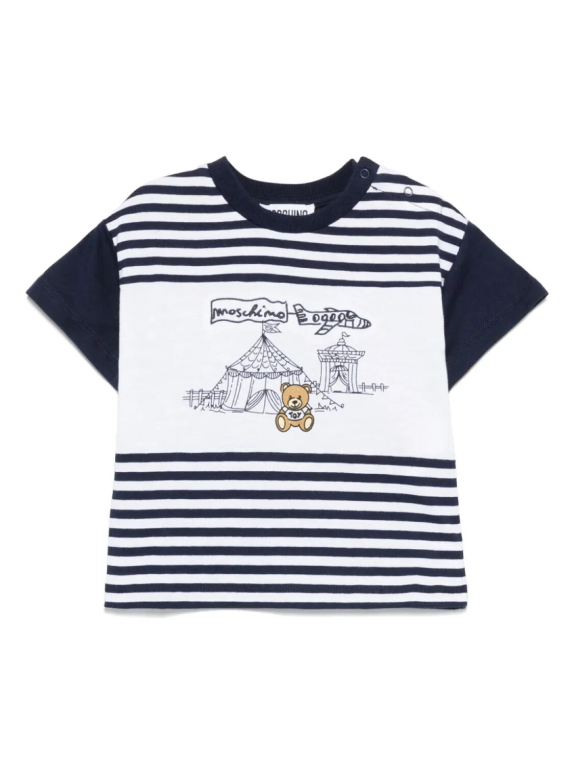 

Moschino Kids футболка с принтом Teddy Bear, белый