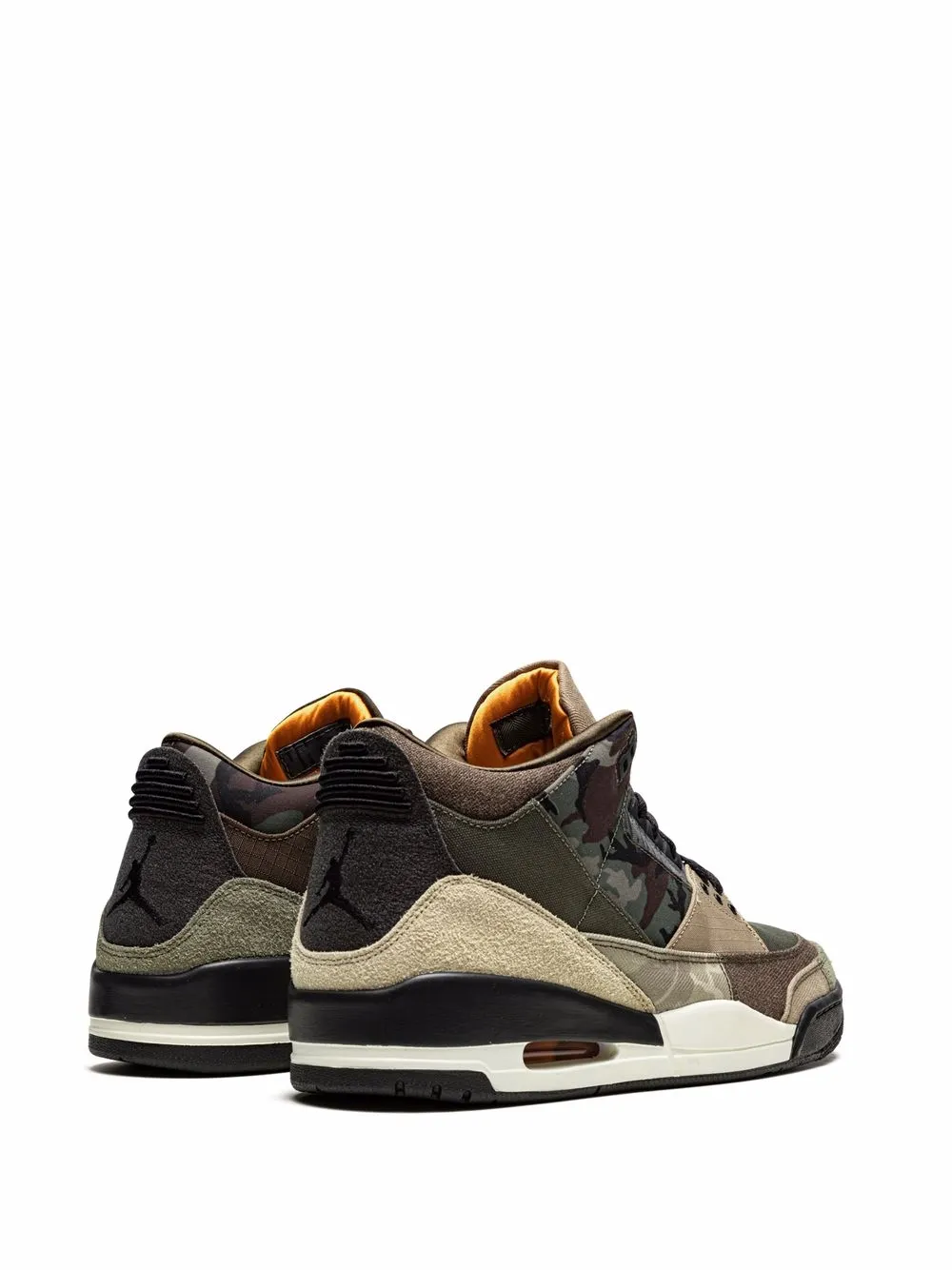 Кроссовки Air  3 Patchwork Jordan, коричневый — фото 3