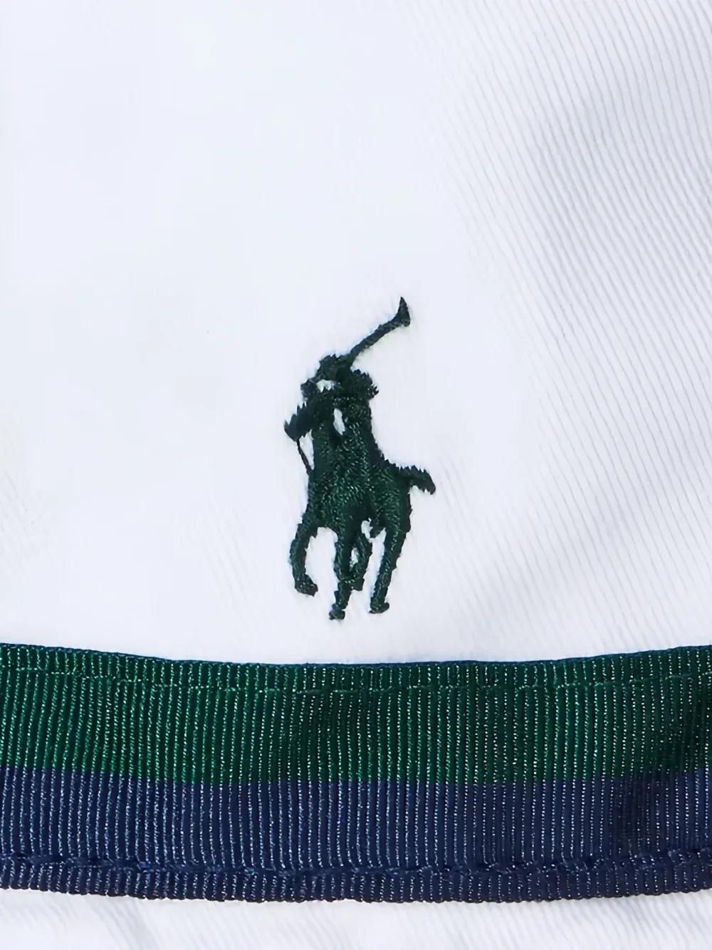 Шляпа с лентой и логотипом Polo Ralph Lauren Kids, белый — фото 3