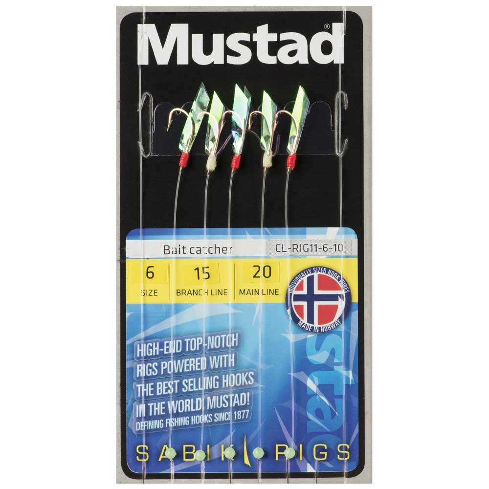 

Оснастки Mustad Bait Catcher 5 Hooks, разноцветный