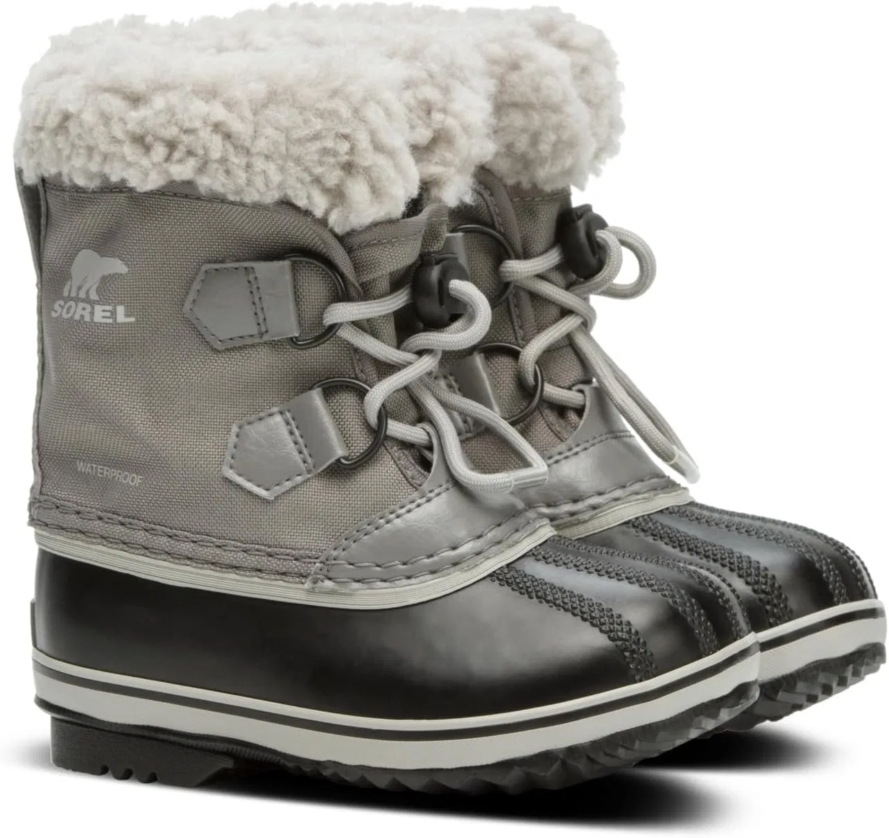 Нейлоновые зимние ботинки Sorel Yoot Pac для девочек, Quarry Dove Youth Collection 2024