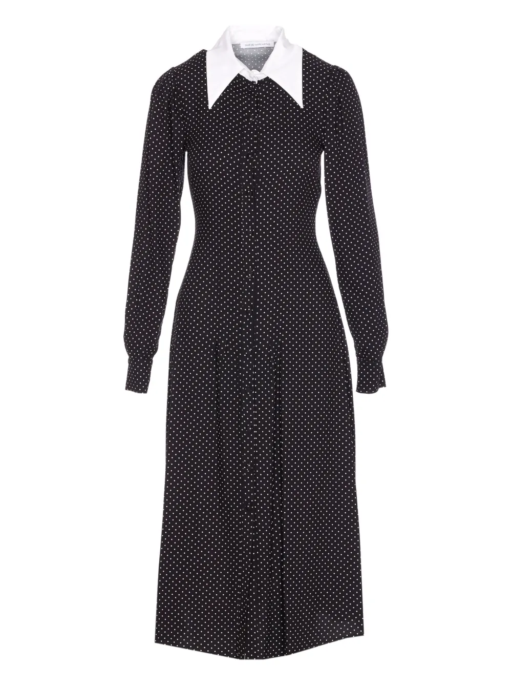 

Платье миди в горошек с воротником Mar De Margaritas, черный