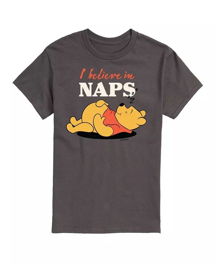 

Мужская футболка с короткими рукавами Hybrid Apparel Winnie the Pooh Naps AIRWAVES, серый
