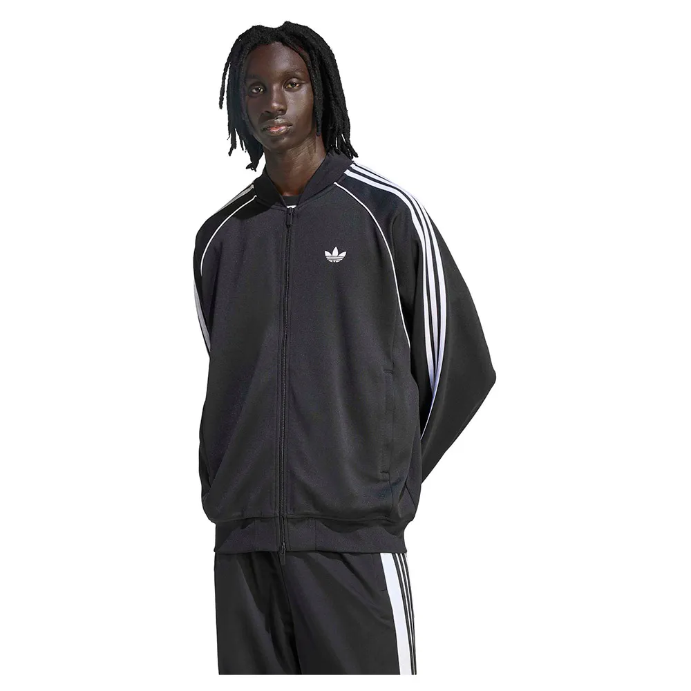 

Толстовка adidas Originals SST Oversized из вельвета на молнии, черный