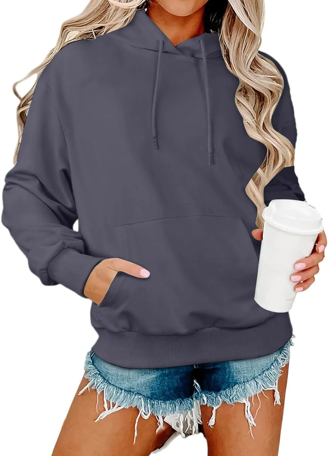 

Толстовка для женщин Oversized с капюшоном на шнурке FlekmanArt