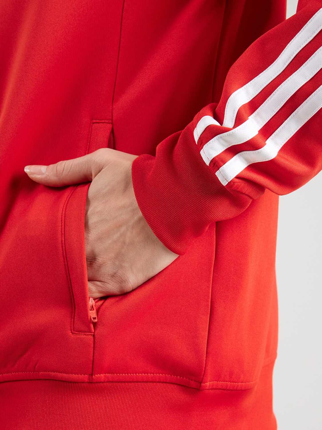 Adidas Originals Красный худи на молнии — фото 2