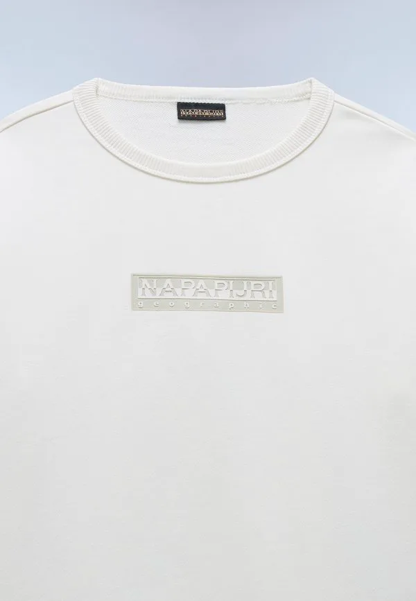 Новая толстовка унисекс с логотипом в виде коробки Napapijri, White Whisper — фото 3