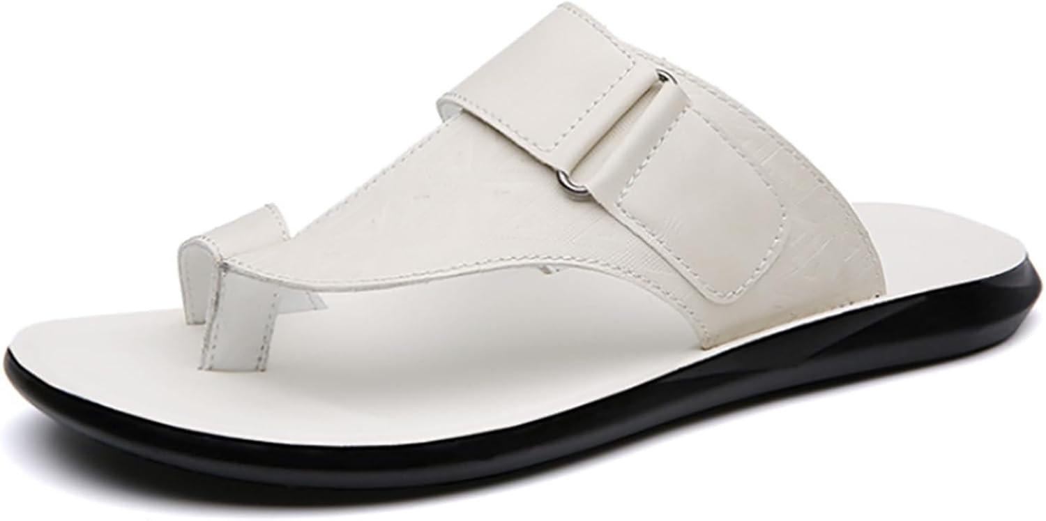 

Мужские сланцы-шлепанцы для дома и улицы, пляжные шлепанцы, повседневные кожаные шлепанцы на тви, спортивные тапочки, быстро сохнущие Abborora, белый