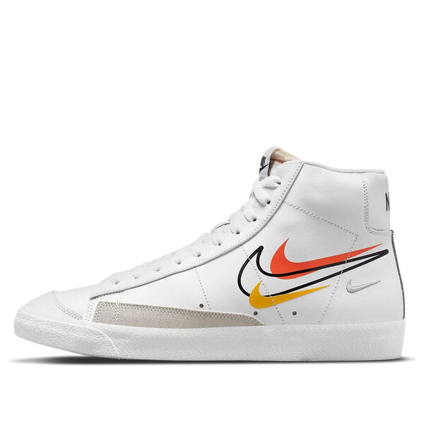 

Кроссовки blazer mid '77 'multi swoosh - team orange' Nike, белый