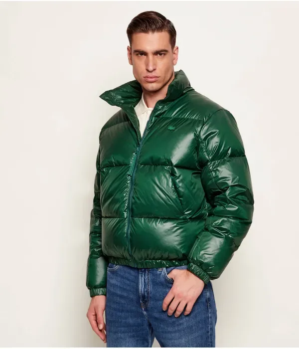 Пуховая куртка regular fit Lacoste, зеленый — фото 4