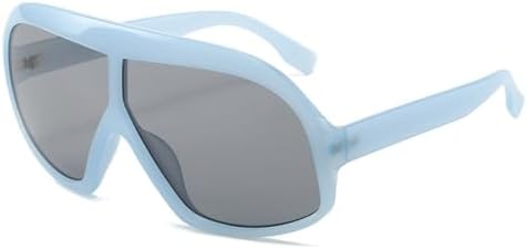 

Солнцезащитные очки большого размера для женщин, модель 2027 года, прозрачные солнцезащитные очки для женщин, цельные, большие, для активного отдыха на природе MTZJH, 2