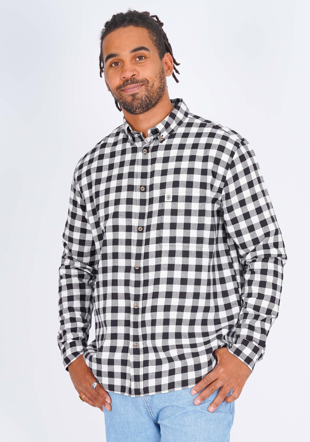 

Футболка HONESTY RULES Flannel Check, черный