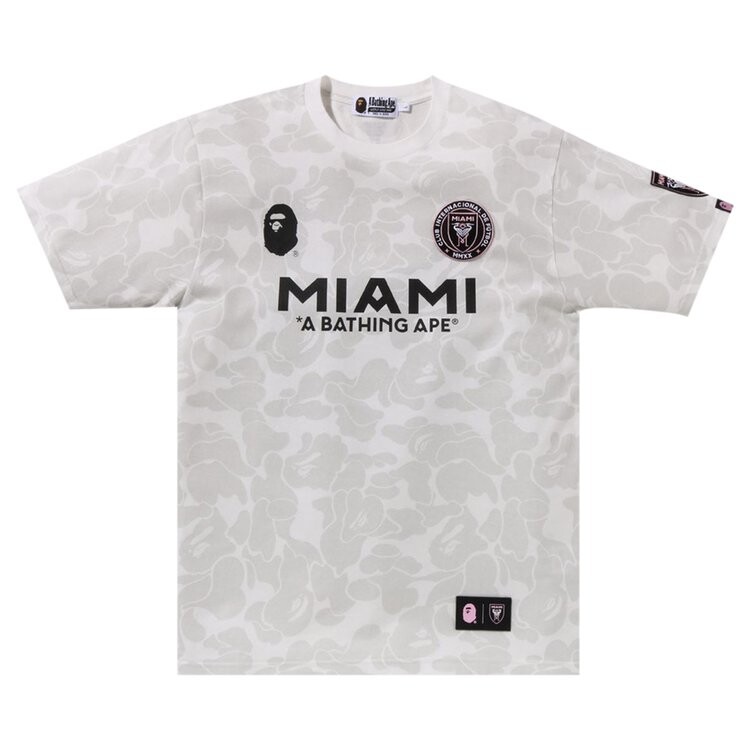 

Футболка BAPE x Inter Miami CF Camo Tee, белый