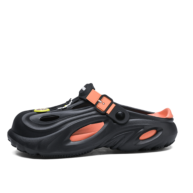 

NANJIREN Клоги мужские черно-оранжевые, цвет Black Orange