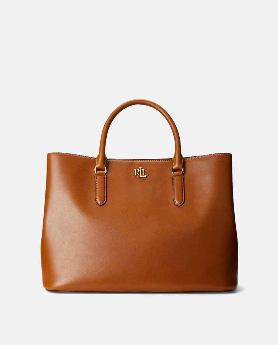 

Кожаная сумка Marcy с несколькими отделениями Lauren Ralph Lauren, коричневый