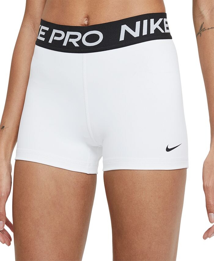 

Профессиональные женские шорты шириной 3 дюйма Nike, белый