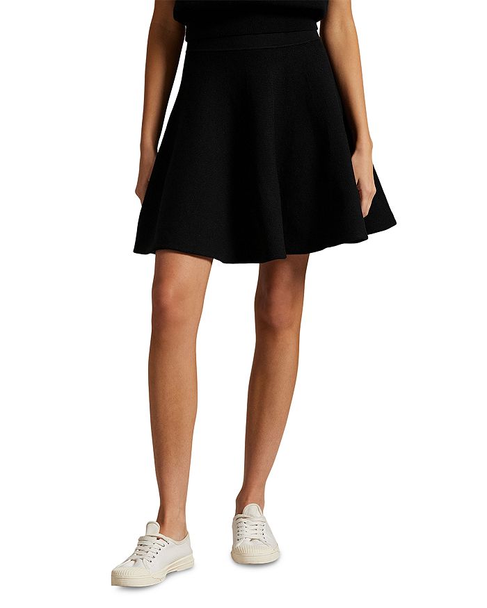

Вязаная юбка-клеш Circle Skirt Ralph Lauren, черный
