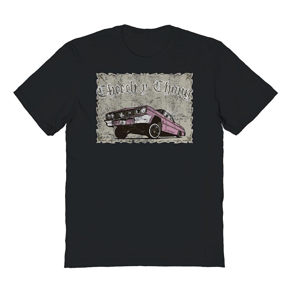 

Мужская футболка с рисунком Cheech & Chong Hot Rod Licensed Character, черный