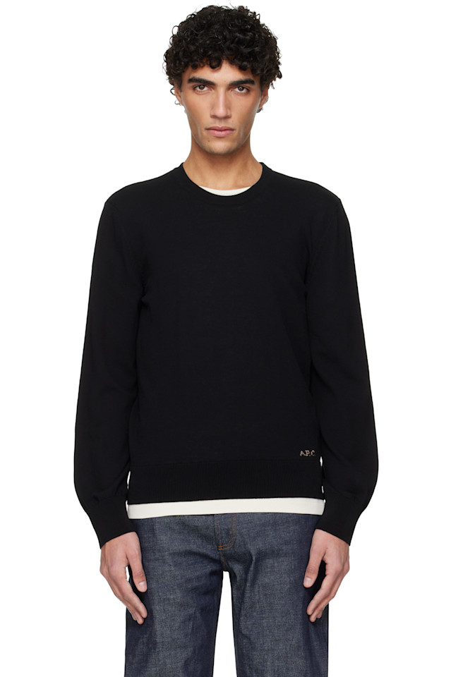 

Хлопковый свитер A.P.C., черный