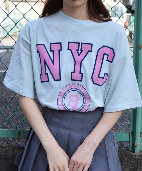 

Футболка с флокированным логотипом NYC Spiritoso, серый