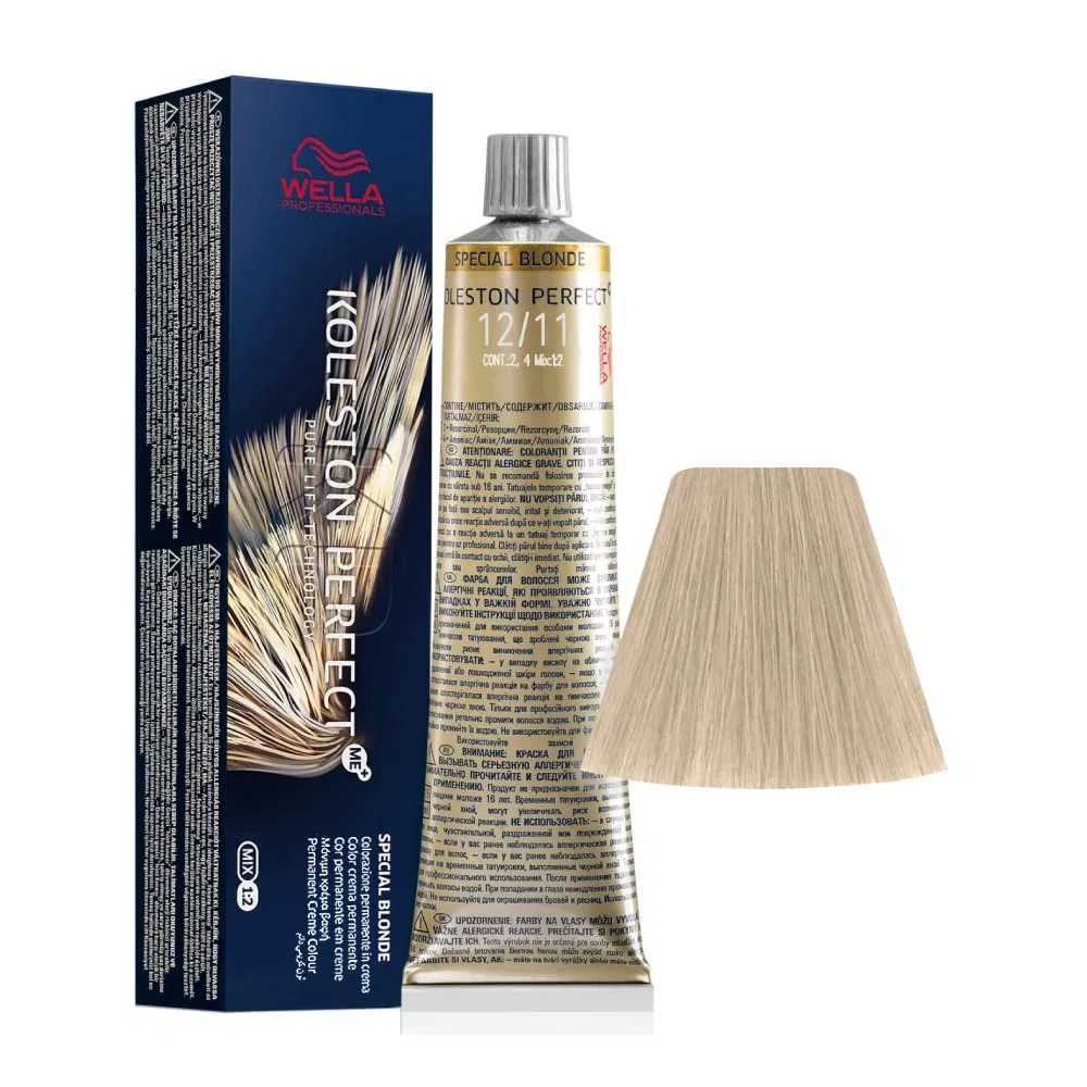 Краска для волос «Koleston Perfect ME+ 12/11 Special Blonde Ash Intensive» от Wella, 60 мл Wella Professionals