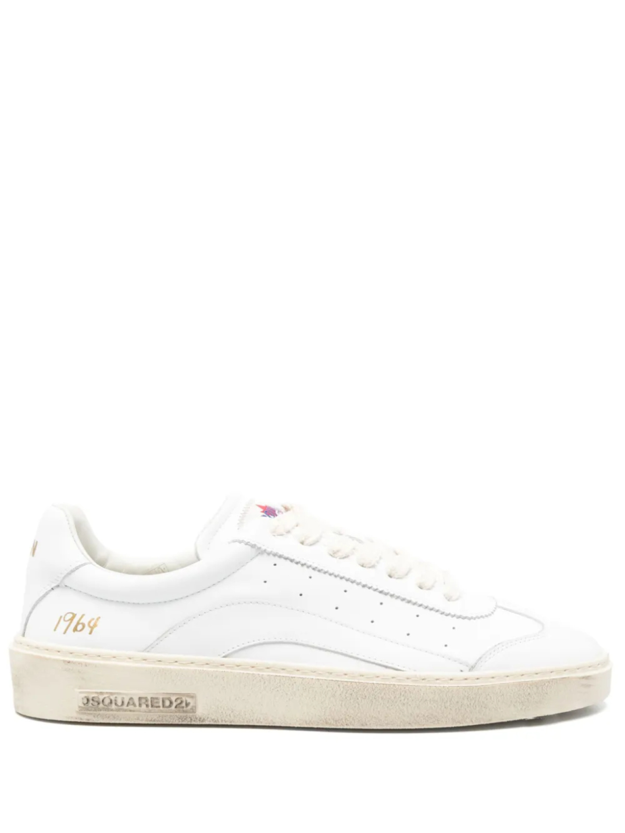 

DSQUARED2 кожаные кроссовки, белый