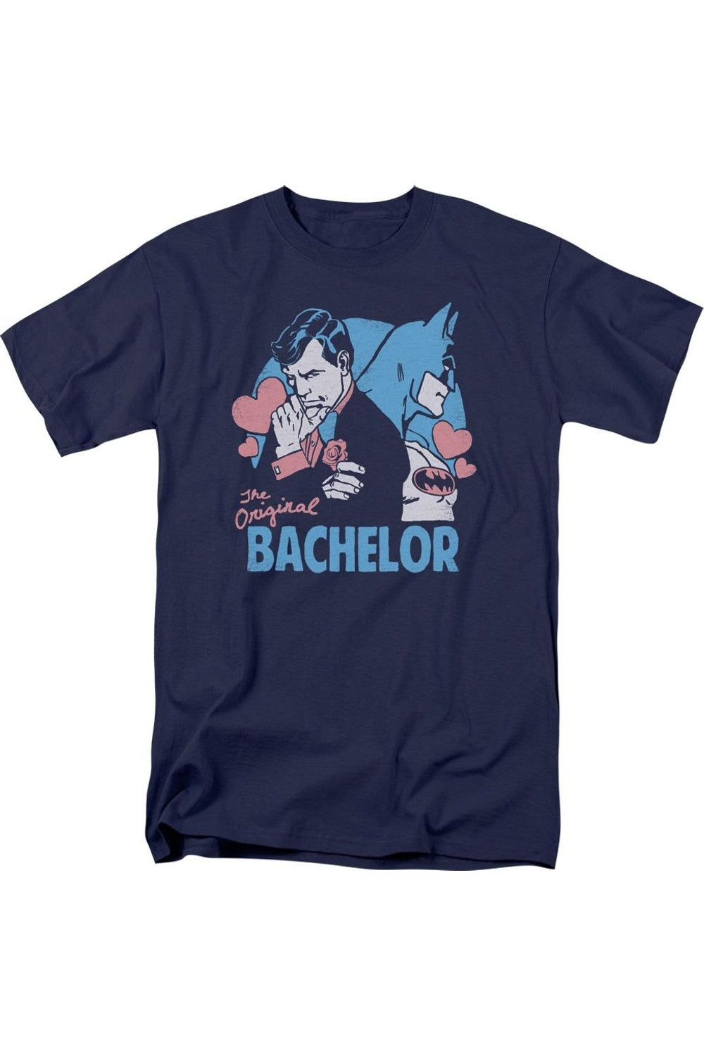 

Футболка с коротким рукавом для взрослых DC Comics Bachelor Gildan, темно-синий