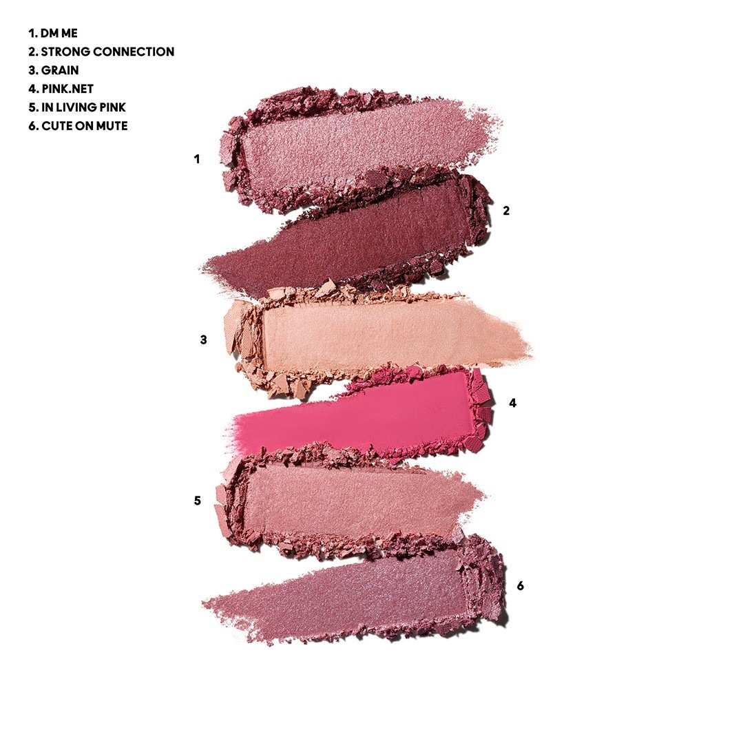 Тени для век connect in eyeshadow palette Mac, rose lens, вес 6.25 гр. — фото 4