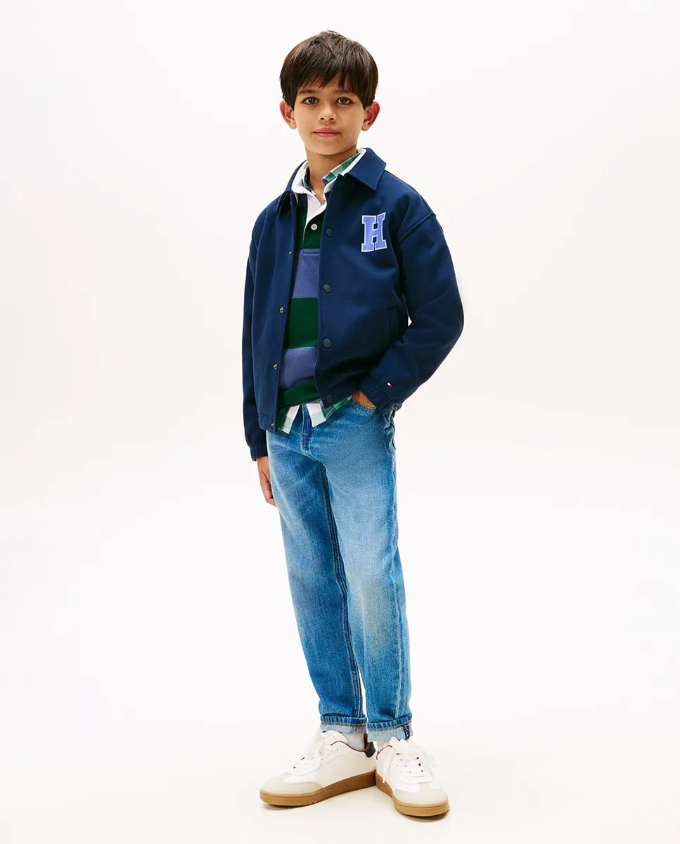 

Детские джинсы прямого кроя Tommy Hilfiger, синий