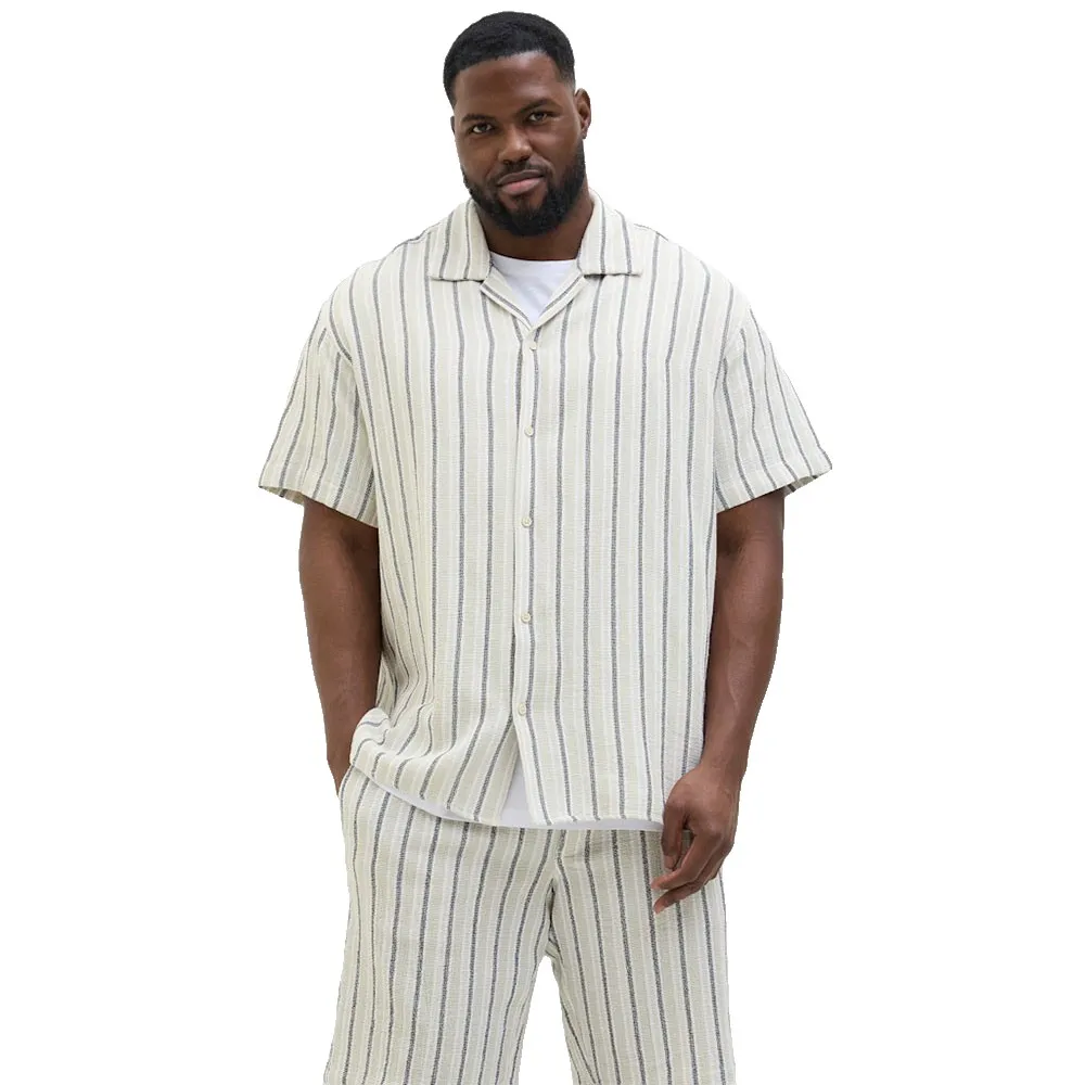 

Рубашка с коротким рукавом Jack & Jones Coba Plus Size, бежевый