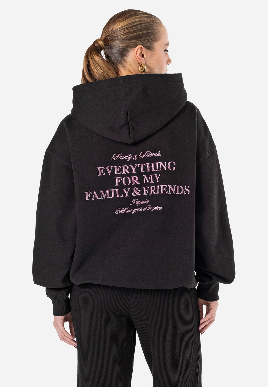 

Толстовка с капюшоном ELLA OVERSIZED HOODIE Pegador, черный