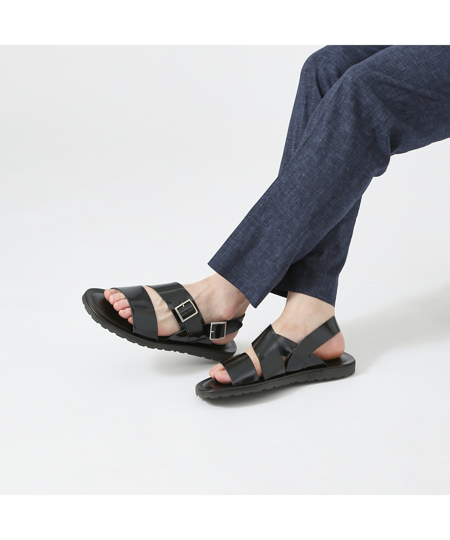 Кожаные сандалии с пряжкой AlfredoBANNISTER, Black Other 1
