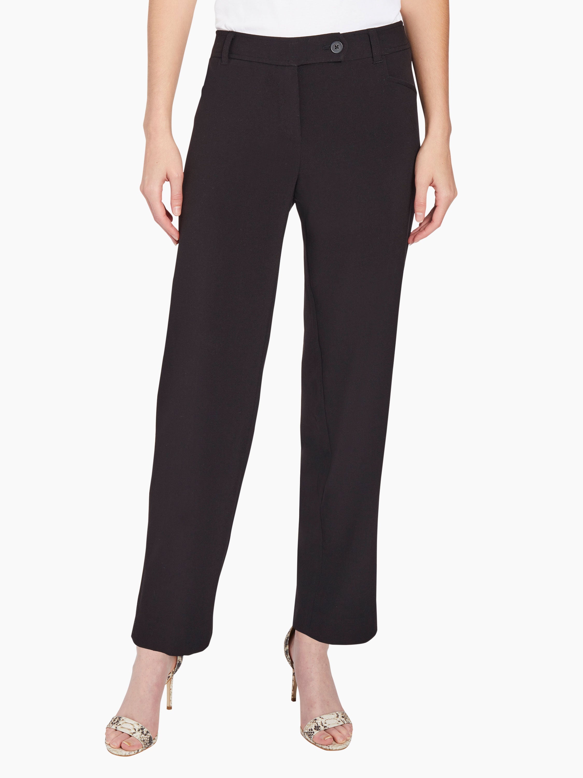 

Брюки Bi-Stretch прямого покроя Jones New York, цвет jones black