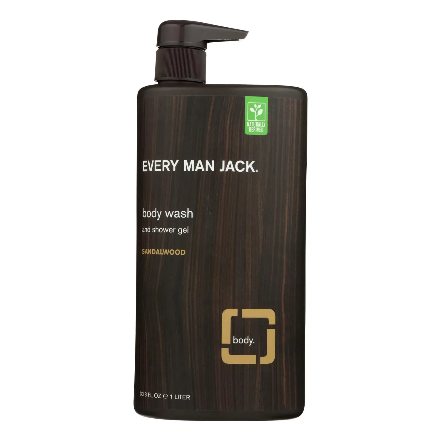 Гель для душа Every Man Jack с сандаловым деревом - упаковка из 33,8 жидких унций, коричневый — фото 2