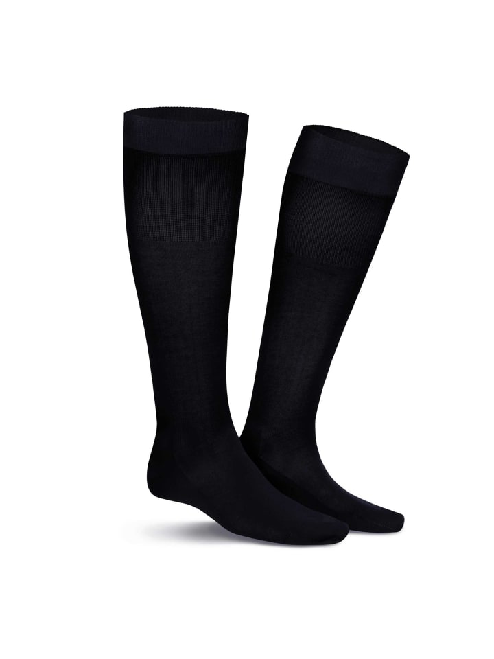 

Kunert Высокие носки Clark с удобным поясом, темно-синего цвета