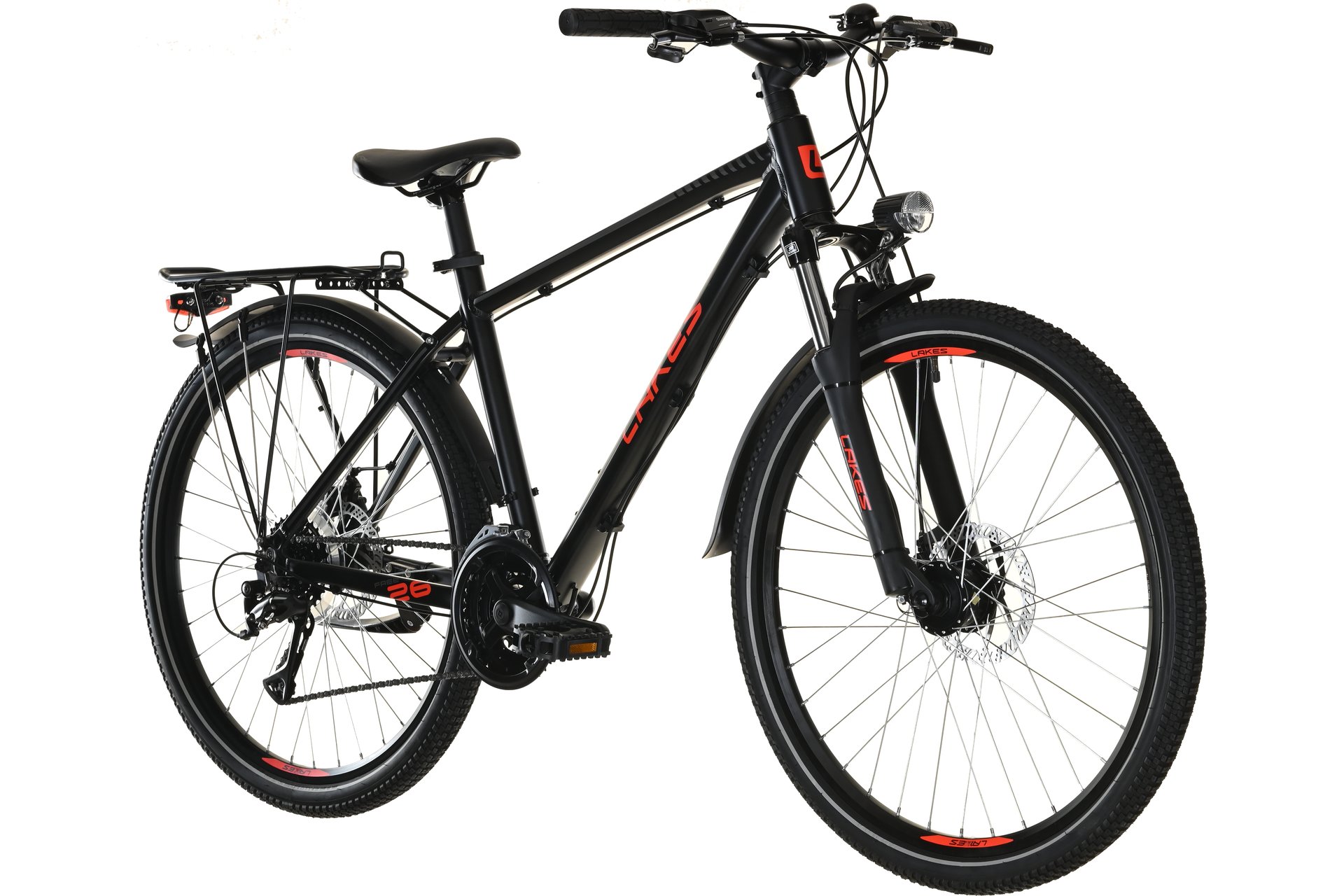 Молодежный велосипед Lakes Free 26 MD - 26 дюймов - Diamant - 2024, цвет Schwarz|black/anthracite/neon red — фото 2