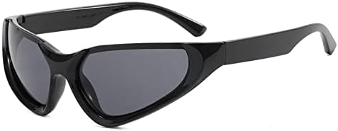 

Винтажные солнцезащитные очки для женщин, уникальные очки «кошачий глаз», мужские солнцезащитные очки с защитой от УФ-излучения UV400, зеркальные очки в стиле панк MTZJH, C1-black