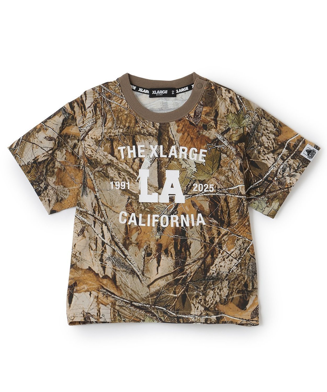 Футболка с коротким рукавом в камуфляжной расцветке "Дерево" XLARGE KIDS, Khaki