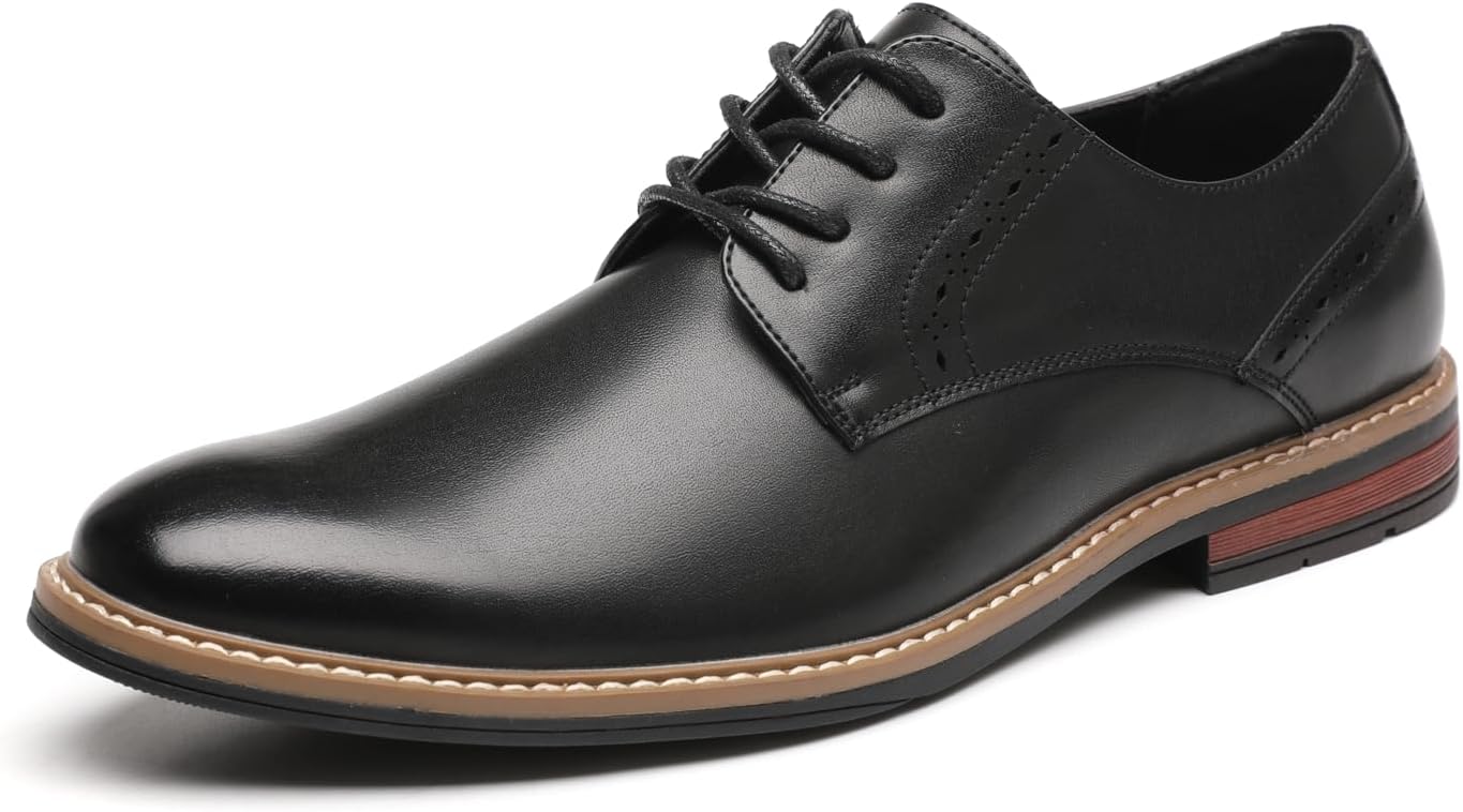 

Мужские классические оксфорды DECARSDZ с винтажным дизайном перфорации, современные формальные туфли на шнуровке, свадебная обувь, черный